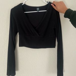 Cross over long sleeve